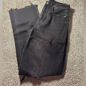 American eagle black straight leg jeans